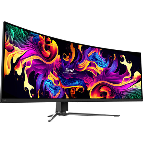 Monitor da gioco curvo ultrawide MSI MPG 491CQP QD-OLED 49 (nero, 2x HDMI, Display Port, 2x USB-A, USB-B, USB-C, 144 Hz)