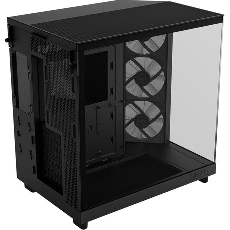 Custodia midi tower Nzxt h6 flow rgb (nero | 2x usb-a | 1x usb-c | rgb | vetro temperato)