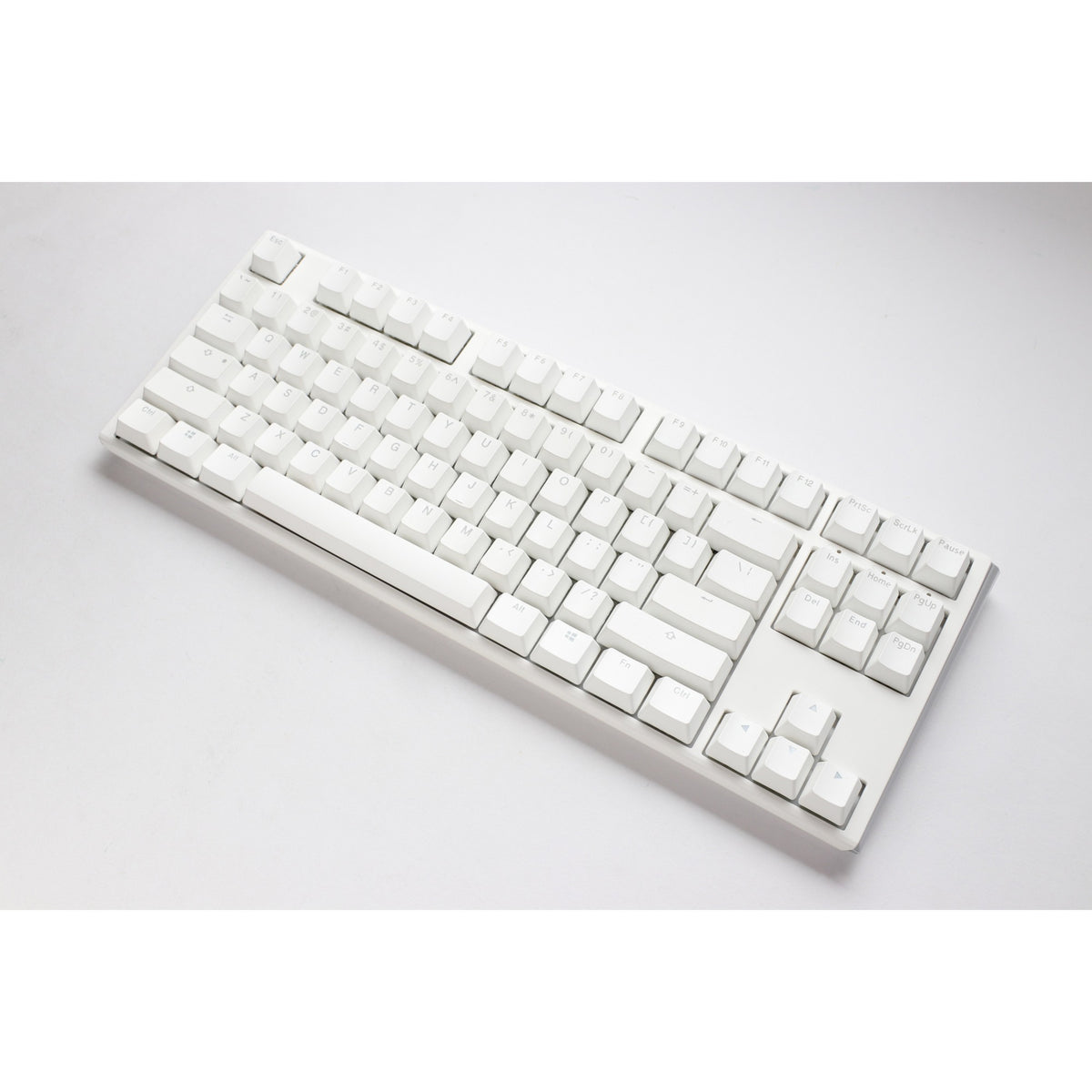 Ducky one 3 classica tastiera meccanica tkl rgb bianca pura (bianca, layout us (qwerty), cherry mx silent red, 80% (tkl), LED rgb, double-shot pbt, hot-swapable, meccanica quack)
