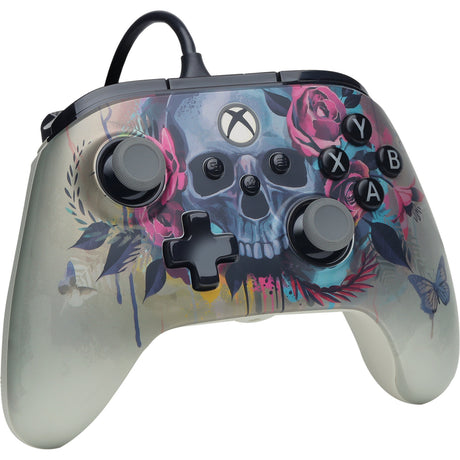 Powera Advantage Plus controller cablato per xbox serie x|s - Bloom Gloom (argento, xbox serie x|s, xbox one, PC)