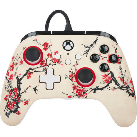 Controller Powera Advantage con cavo per xbox serie x|s - Warrior's Nirvana (magnolia white, xbox serie x|s, xbox one, PC)