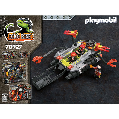 Playmobil dino rise - comet corp. demolition drill construction toys (70927)