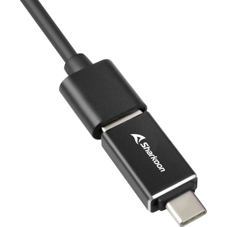 Sharkoon 3 porte USB 3.2 gen 1 alluminio + docking station Gigabit LAN (nero)