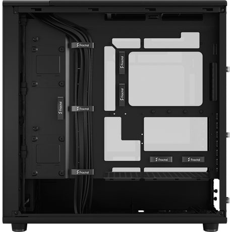 Custodia midi tower Fractal design north xl momentum edition (colore legno nero | 2x USB-A | 1x USB-C | vetro temperato)