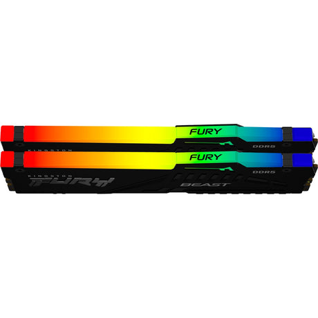 Kingston Fury Beast RGB 16 GB DDR5-5600 (2x 8 GB) RAM (nero, KF556C40Bbak2-16, XMP 3.0)