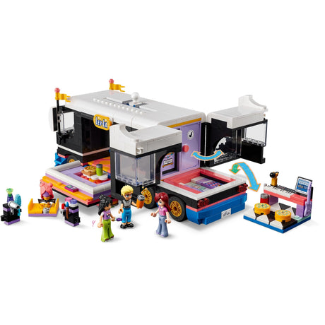 Lego Friends - Giocattolo per la costruzione del bus turistico della pop star (42619)
