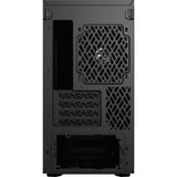 Il design frattale definisce 7 mini alloggiamenti midi tower solidi neri (nero | 4x USB-A | 1x USB-C)