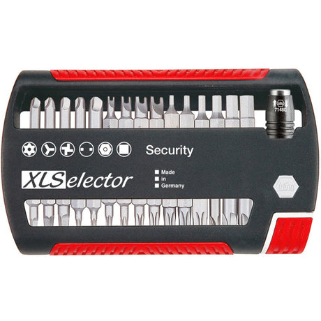Set di punte Wiha xlselector security standard 25 mm (nero rosso, 32 pezzi)