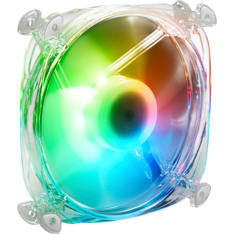 Ventola Sharkoon Shark Disc PWM RGB (trasparente, 120 x 120 x 25 mm)