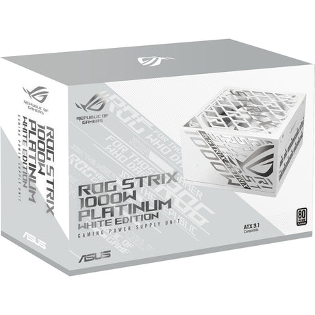 Alimentatore modulare Asus rog strix Platinum White Edition da 1000 watt (bianco, 1x 12v-2x6, 4x pcie)
