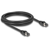 Cavo di rete Delock s ftp, rj-45 con cat.8.1 (nero, 2 metri)