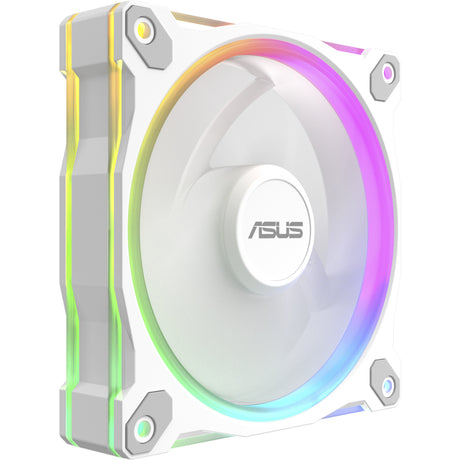 Ventola inversa Asus prime mr120 argb - ventole per case in confezione tripla (bianco, 3 pezzi, 120 x 120 x 28 mm, 3 pezzi)