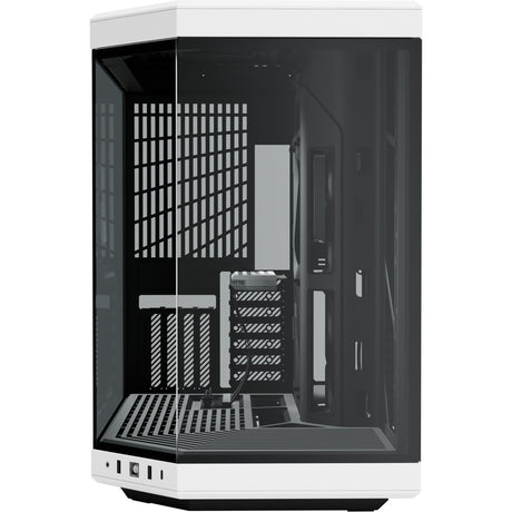 Custodia midi tower Hyte y70 (bianco e nero | 2x USB-A | 1x USB-C | vetro temperato)
