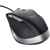 Mouse cablato Trust Fyda (nero grigio, 600 - 5000 dpi)