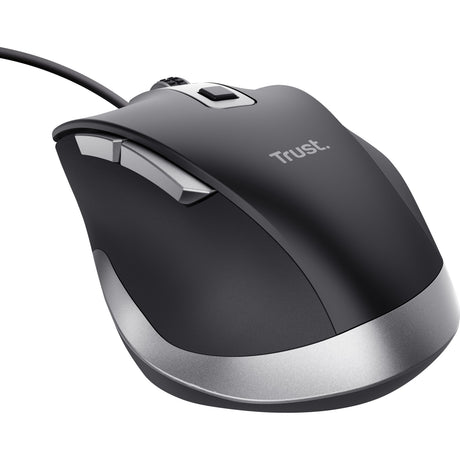 Mouse cablato Trust Fyda (nero grigio, 600 - 5000 dpi)