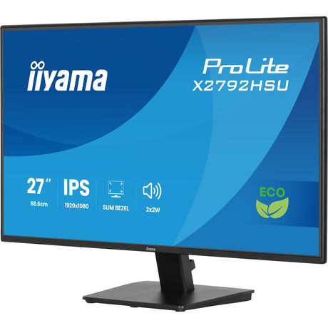 Monitor Iiyama prolite x2792hsu-b1 27 (nero (opaco), HDMI, porta display, 2x USB-A, USB-B, 120 Hz)