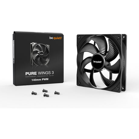 Silenzio! ventola del case pure Wings 3 PWM (nera, 140 x 140 x 25 mm)