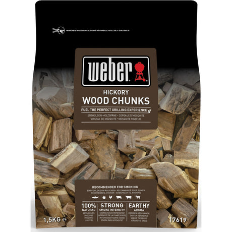 Weber cubetti di legno di noce americano aroma legno (1,5 kg)