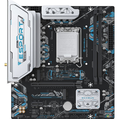 Scheda madre Maxsun MS-Esport B860M Gank WiFi Socket 1851 (Nero, RAID, GB-LAN, WLAN, BT, Suono, µATX)
