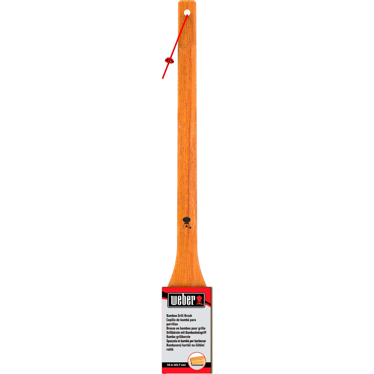 Spazzola per pulizia Weber - spazzola per pulizia griglia in bambù (45 cm)
