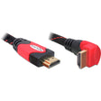 Delock Cavo HDMI angolato (nero rosso, 2 metri)