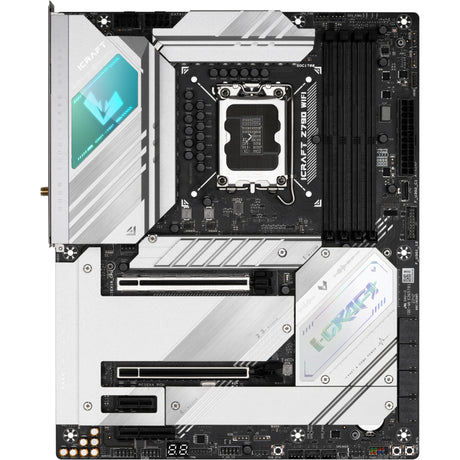 Scheda madre Maxsun MS-Icraft Z790 WiFi V2 Socket 1700 (nera, RAID, 2x 2,5 GB-LAN, WLAN, BT, audio, ATX)
