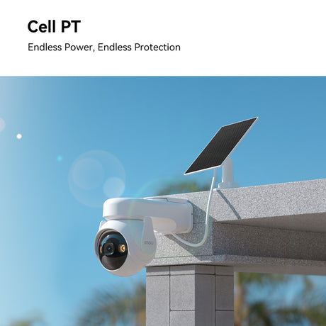 Imou cell pt con telecamera di sicurezza a pannello solare (bianco, 100% wireless)