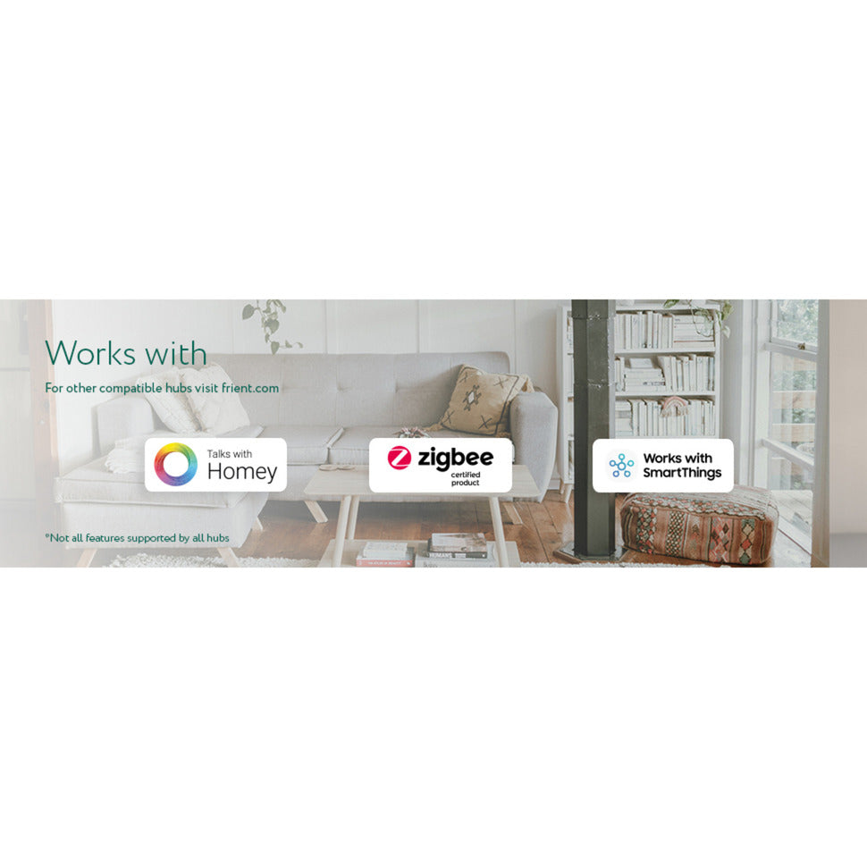 Relè relè smart din Frient (grigio chiaro, zigbee)