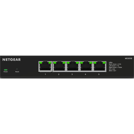 Switch Netgear Multi-Gigbit Ethernet Plus a 5 porte 2.5G (MS305e) (Nero, gestito)