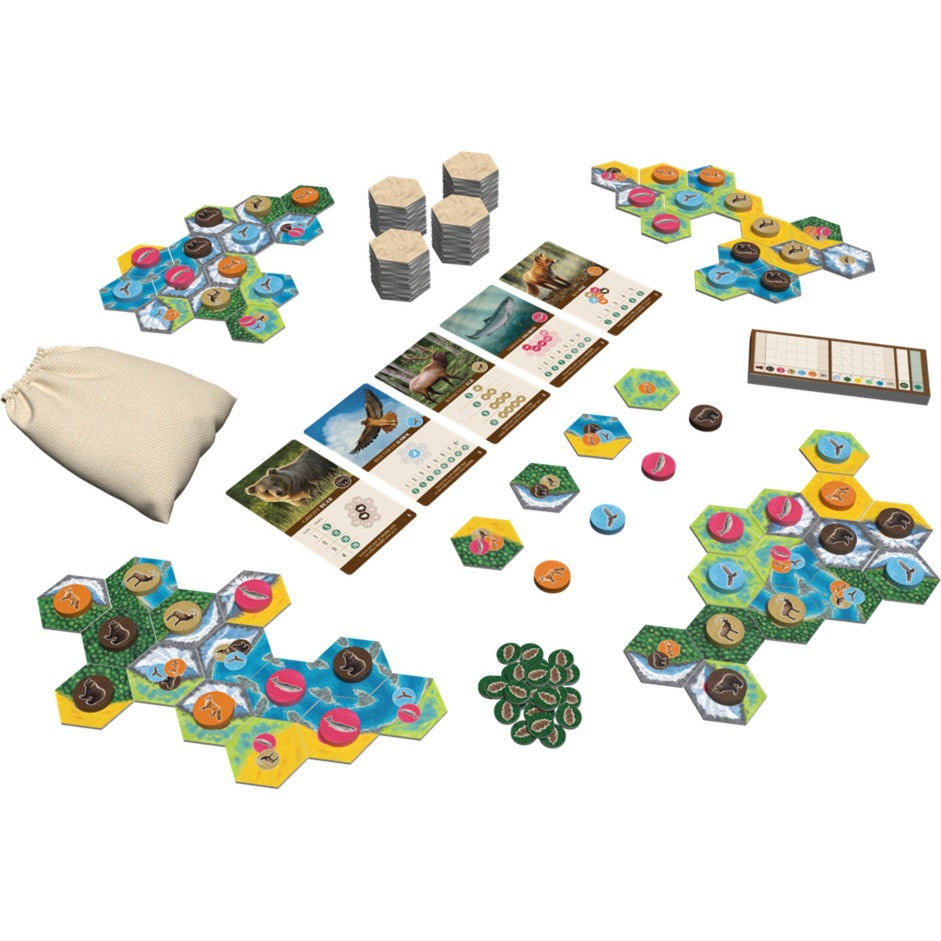 Gioco da tavolo Asmodee cascadia (inglese, 1 - 4 giocatori, 30 - 45 minuti, da 10 anni)