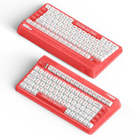 Tastiera meccanica wireless Iqunix og80 joy seller (rossa, layout us (qwerty), iqunix moonstone, 80% (tkl), LED rgb, sostituibile a caldo, pbt, 2,4 ghz | bluetooth 5.1 | usb-c)