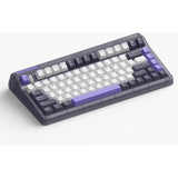 Tastiera meccanica wireless Iqunix og80 lavandin (lavanda, layout us (qwerty), rosso ciliegia mx, 80% (tkl), sostituibile a caldo, pbt, 2,4 ghz | bluetooth 5.1 | usb-c)