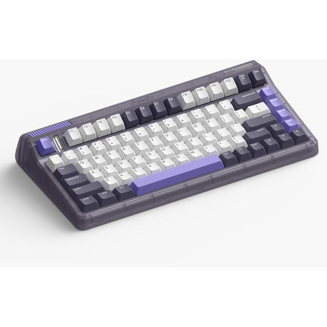 Tastiera meccanica wireless Iqunix og80 lavandin (lavanda, layout us (qwerty), rosso ciliegia mx, 80% (tkl), sostituibile a caldo, pbt, 2,4 ghz | bluetooth 5.1 | usb-c)