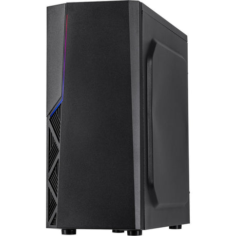 Inter-tech b-02 custodia midi tower rgb (nera | 3x usb-a | rgb | finestra)
