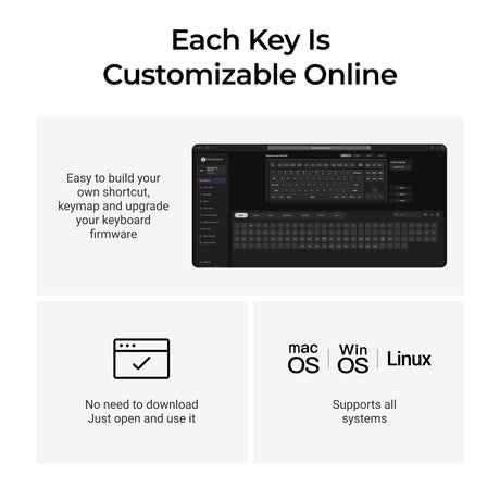 Tastiera meccanica personalizzata Keychron q3 ultra-m3 8k wireless (nera, layout americano (qwerty), pompon in seta marrone, 80% (tkl), rgb, hot swap, 8k, 2,4 ghz | bluetooth 5.2 | usb-c)