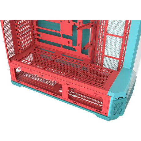 Thermaltake view 600 tg custodia big tower menta fragola (bacca di menta | 2x USB-A | 1x USB-C | vetro temperato)