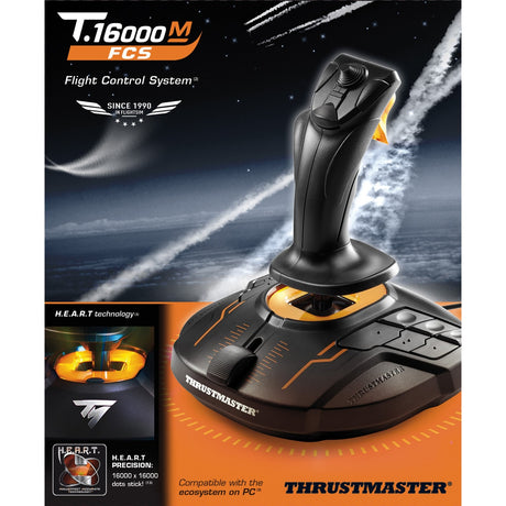 Joystick Thrustmaster t.16000m fcs (nero arancione, pc)