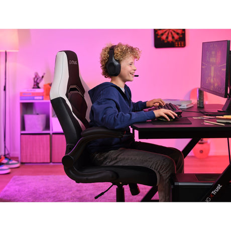 Sedia da gioco Trust GXT 703W Riye (bianco e nero)