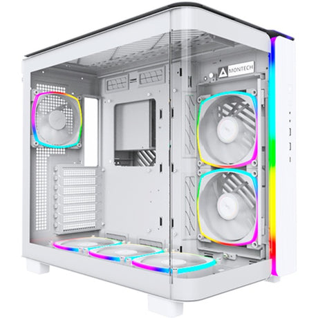 Custodia midi tower Montech king 95 pro (bianco | 2x USB-A | 1x USB-C | RGB | vetro temperato)