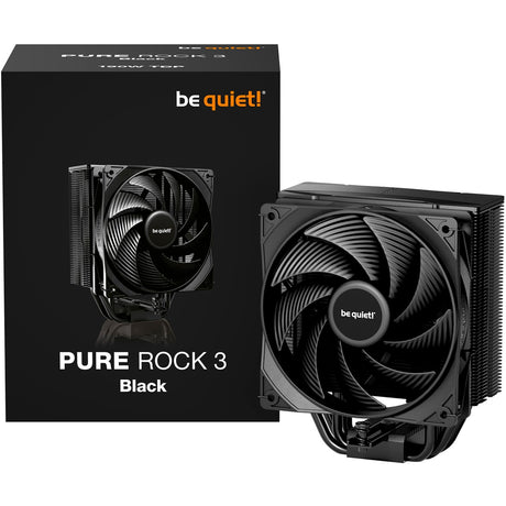 Silenzio! Dissipatore CPU Pure Rock 3 nero (connettore ventola PWM a 4 pin nero)
