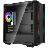 Custodia mini tower Deepcool CC360 ARGB (nera | 2x USB-A | RGB | vetro temperato)