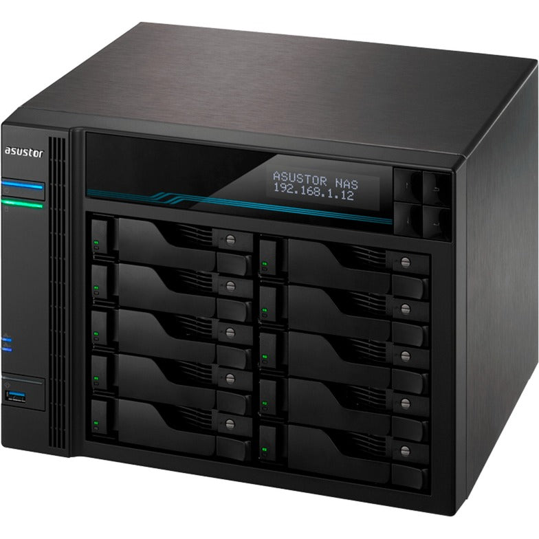 Asustor lockerstor 10 pro as7110t nas (nero)