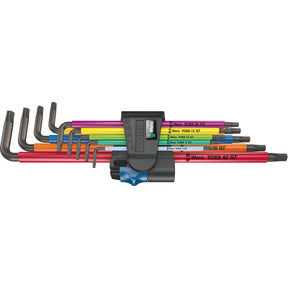 Set chiavi esagonali Wera 967 9 tx xl multicolore hf 1 (9 pezzi, torx da t8 a t40)