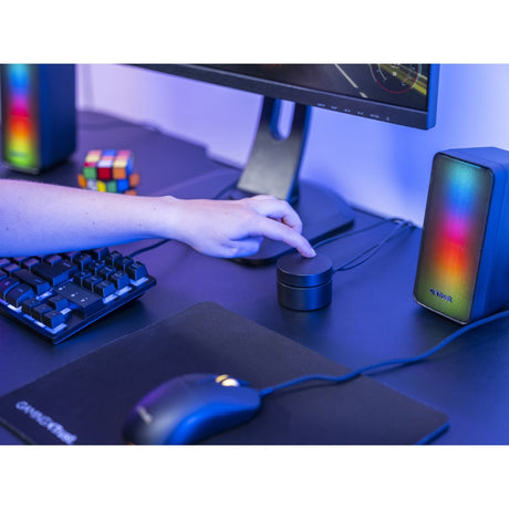 Trust GXT 611 Wezz Illuminated 2.0 RGB Set di altoparlanti Altoparlante per PC (Nero, LED RGB)