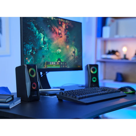 Trust GXT 606 JAVV RGB illuminato 2.0 set di altoparlanti per PC (nero)