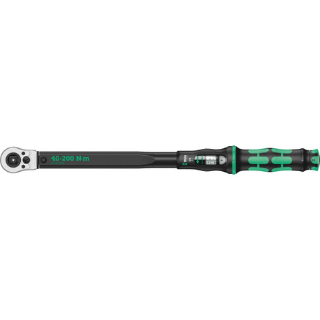 Chiave dinamometrica regolabile Wera click-torque c 3 push r l (nero verde, 40-200 nm)