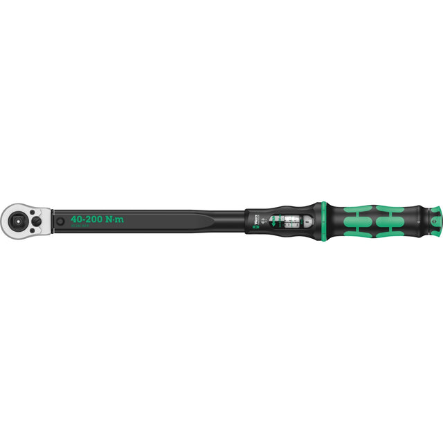 Chiave dinamometrica regolabile Wera click-torque c 3 push r l (nero verde, 40-200 nm)