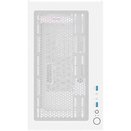 Custodia mini tower Thermaltake view 170 ws argb (colore legno bianco | 2x usb-a | rgb | vetro temperato)