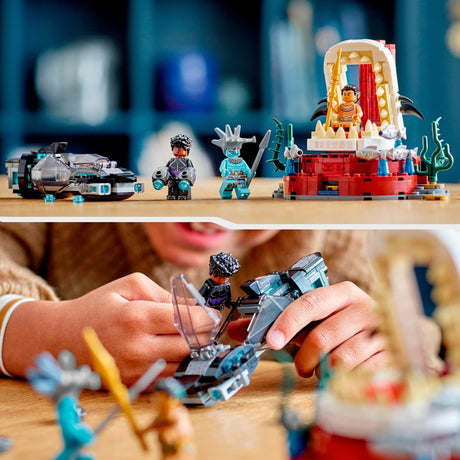 Lego Marvel - Giocattolo costruibile della sala del trono di Re Namor (76213)