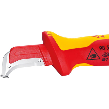 Coltello smontabile Knipex 9855sb (rosso giallo, 180 mm)